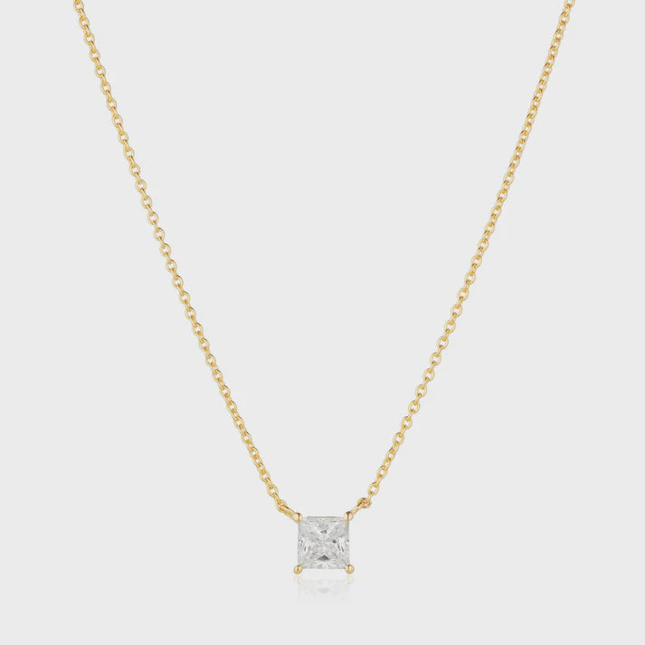 Necklace Ellera Quadrato CZ Pendant