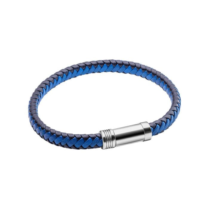 Fred Bennett Multi-Tone Woven Leather Bracelet
