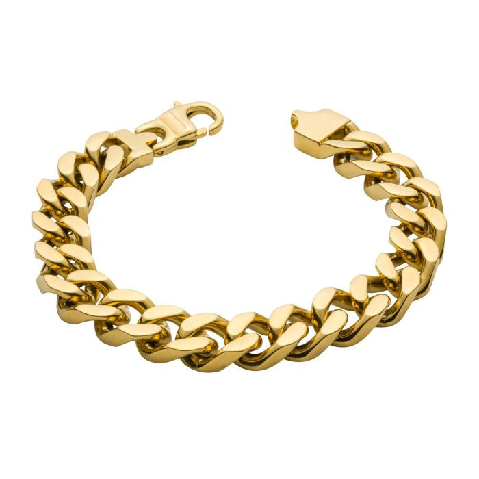 Fred Bennett Heavyweight Curb Chain Bracelet - Gold Plated