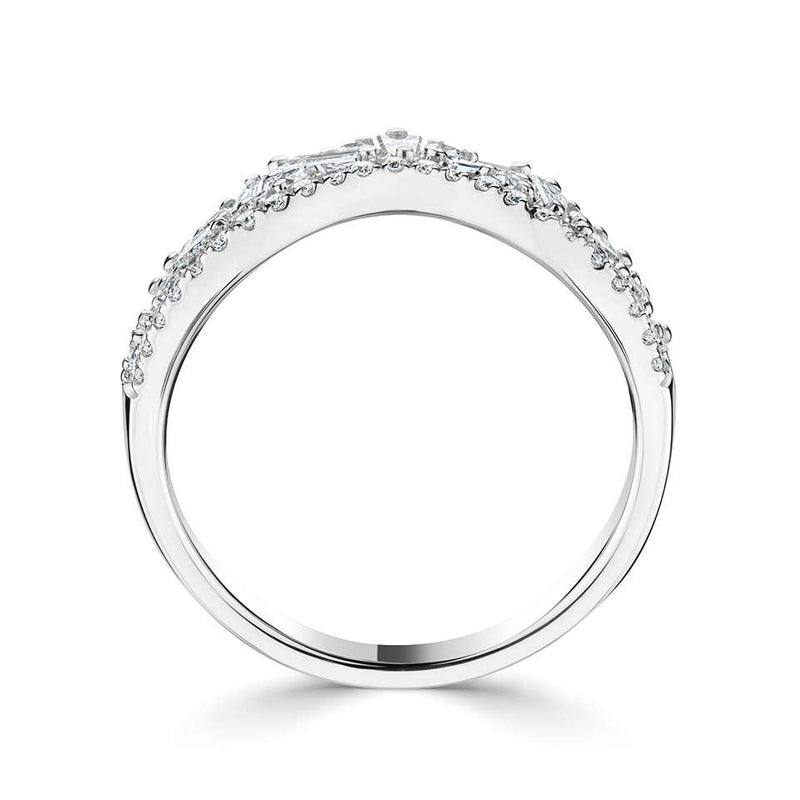 18ct White Gold Diamond Tiara Ring