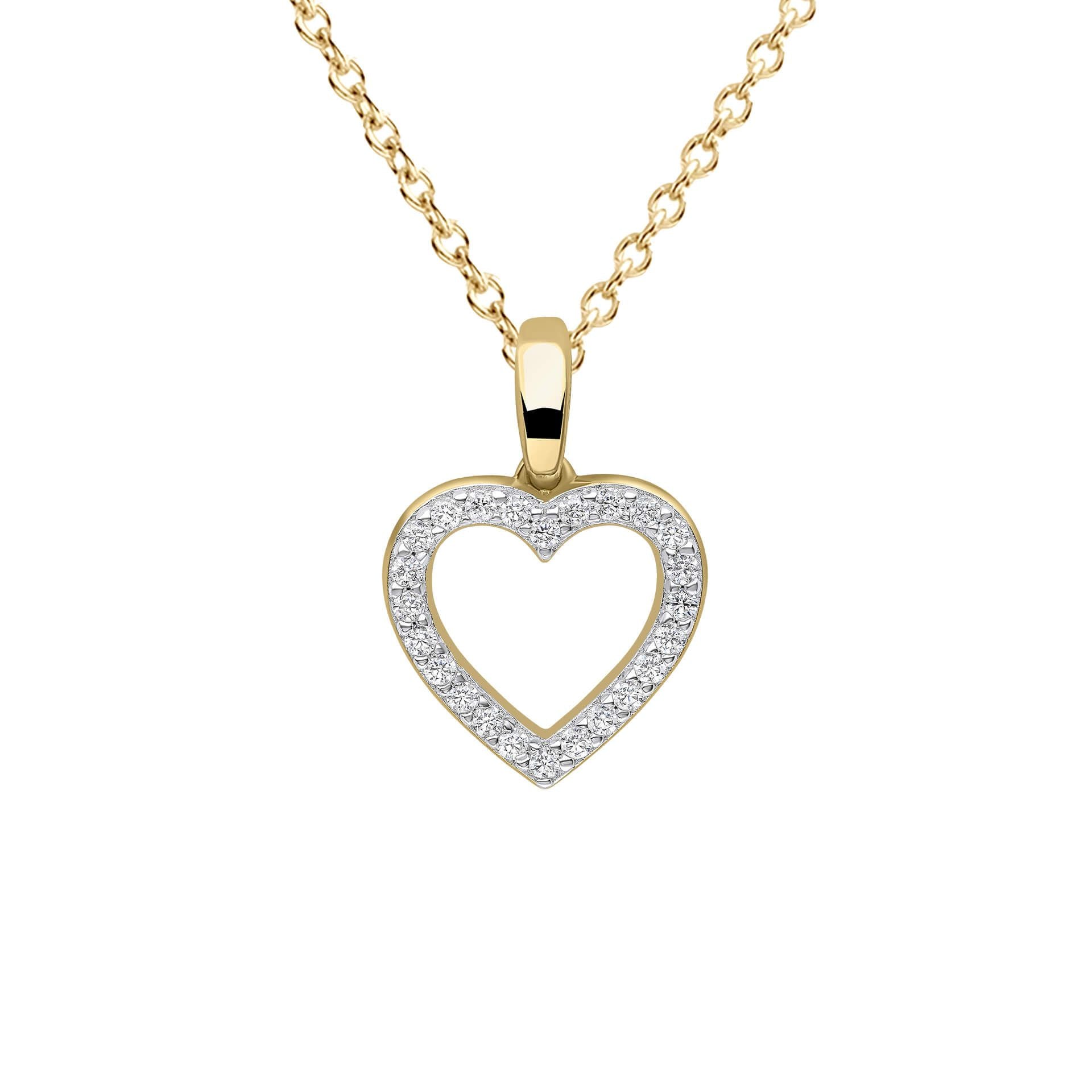 Diamonfire Pave Set Heart Pendant