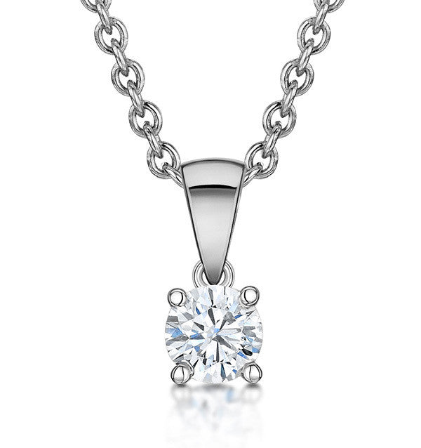 18ct White Gold 0.46CTS Diamond Necklace 30122014