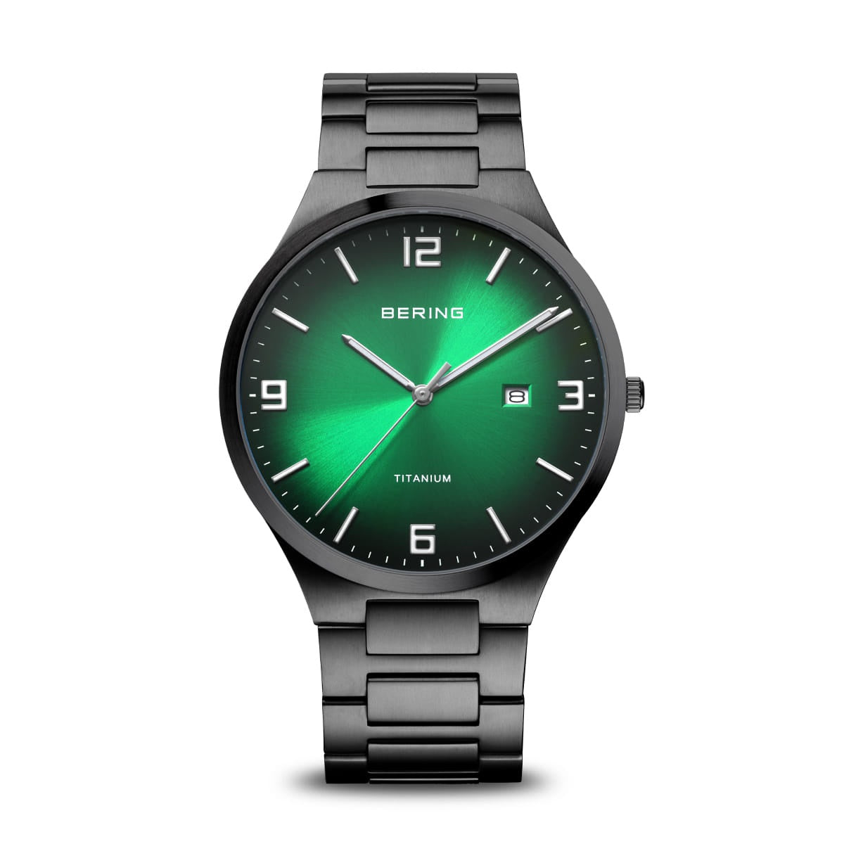 Bering Totanium Brushed Black Watch 15240-728