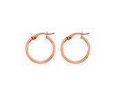 ROBERT OPENSHAW 9CT ROSE GOLD 10MM HOOPS RHE246 - Robert Openshaw Fine Jewellery