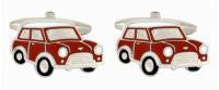 RED MINI ENAMEL CUFFLINKS 901208 - Robert Openshaw Fine Jewellery