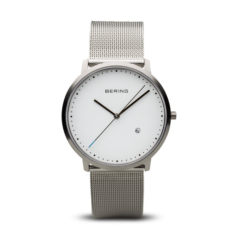 Bering Unisex Classic Brushed Silver Watch 11139-004
