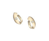 ROBERT OPENSHAW 9CT YELLOW GOLD & CZ STUD EARRINGS GHE233 - Robert Openshaw Fine Jewellery