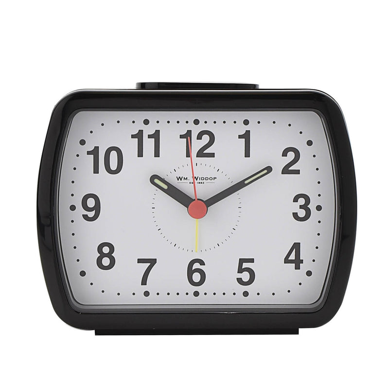 Oblong Bell Alarm Clock - Black