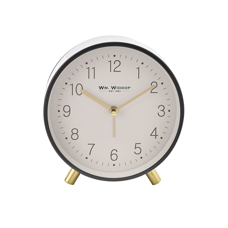 Round Alarm Clock - Grey