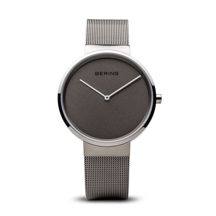 Bering Unisex Classic Brushed Silver Watch 14539-077