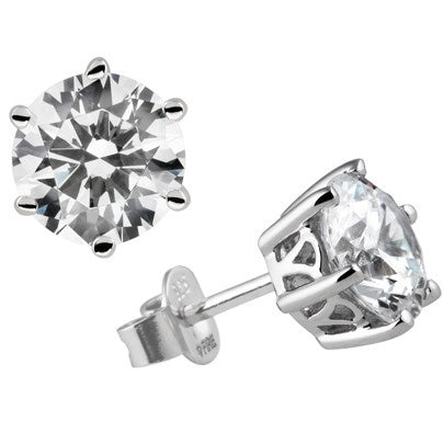 Diamonfire 6 Claw 1.00cts Solitaire Earrings E5630