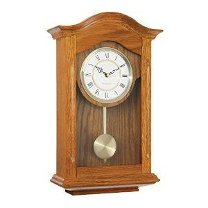 LONDON CLOCK CO LIGHT OAK PENDULUM CLOCK 25058 - Robert Openshaw Fine Jewellery