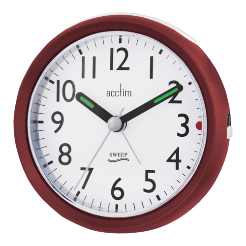 Acctim "Ffion" Sweep Alarm in Red 15244 - Robert Openshaw Fine Jewellery