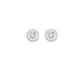 ROBERT OPENSHAW 9CT WHITE GOLD CZ STUD EARRINGS WHE286 - Robert Openshaw Fine Jewellery