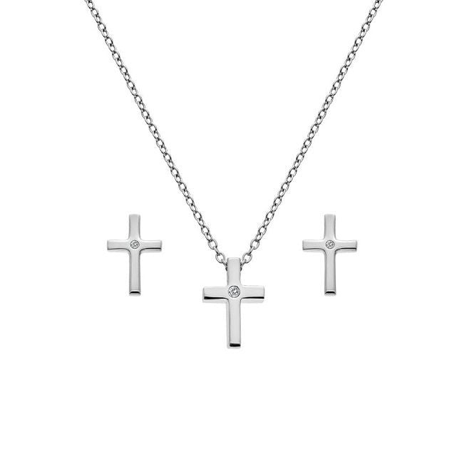 Hot Diamonds Cross Set SS134
