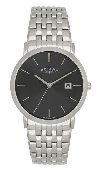 ROTARY GENTS BLACK DIAL BRACLET WATCH GB02622/20 - Robert Openshaw Fine Jewellery