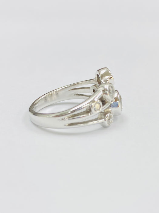 18ct White Gold 0.92cts Seven Stone Diamond Ring