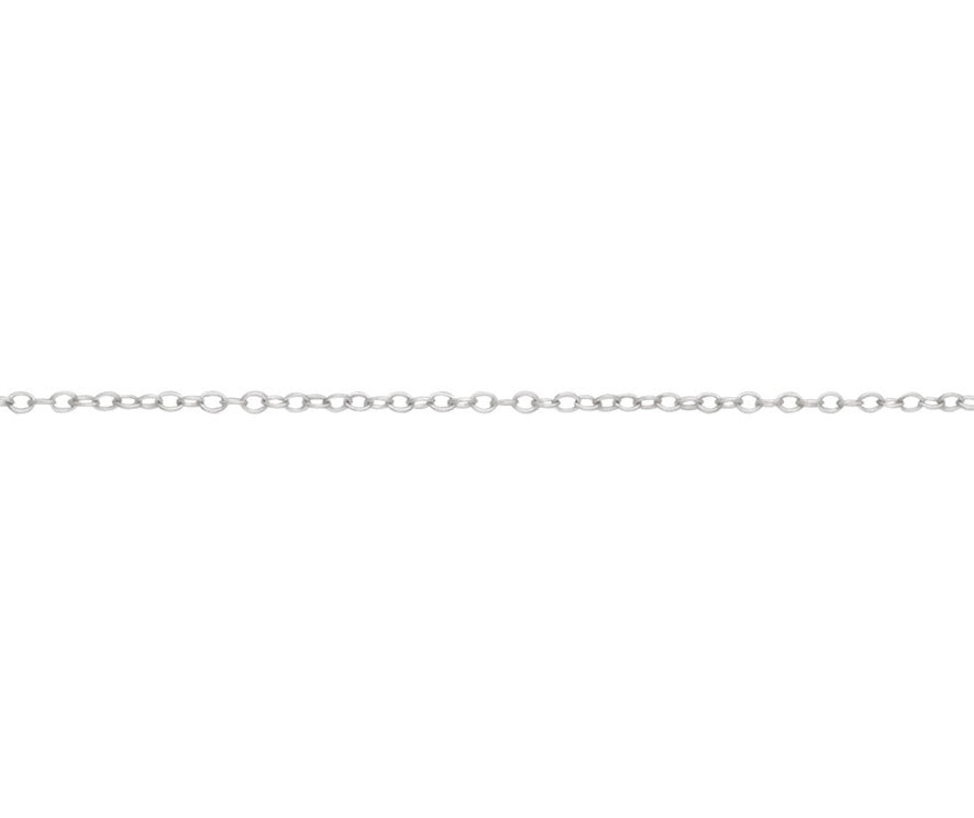 Silver 16" Trace Chain - Medium