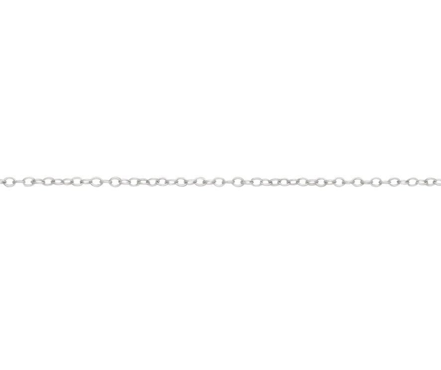 Silver 22" Trace Chain - Medium