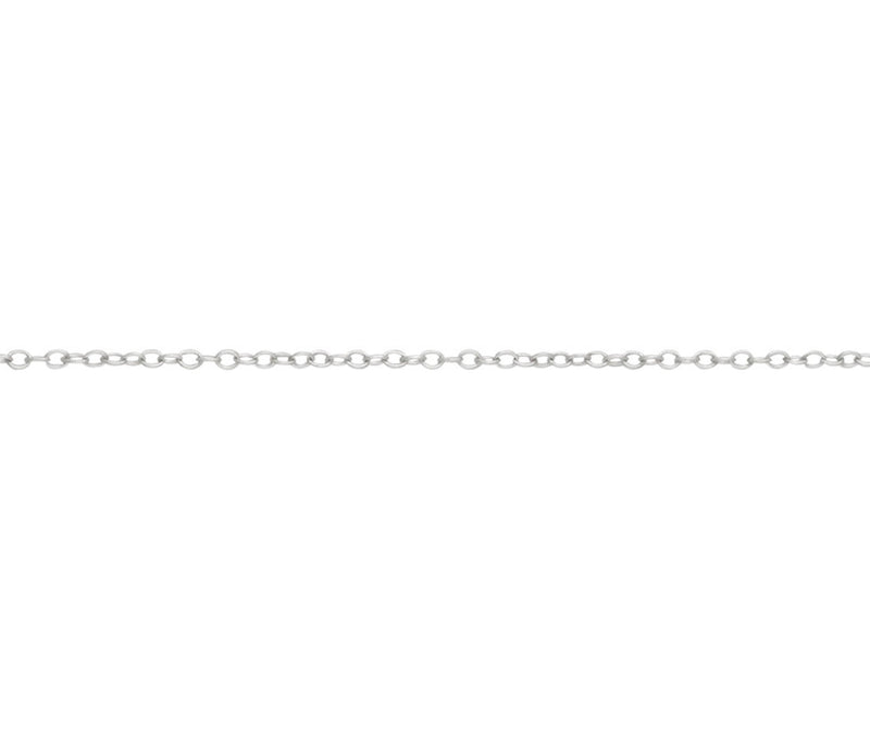 Silver 22" Trace Chain - Medium