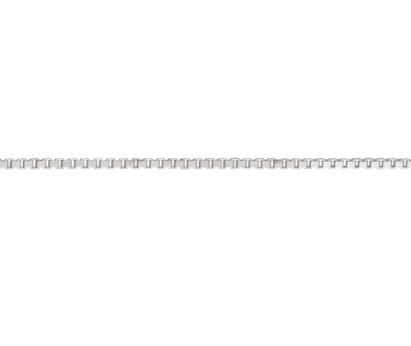 Silver 22" Venetian Box Chain