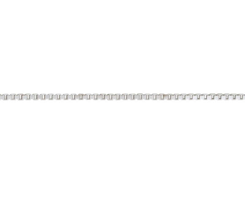 Silver 22" Venetian Box Chain