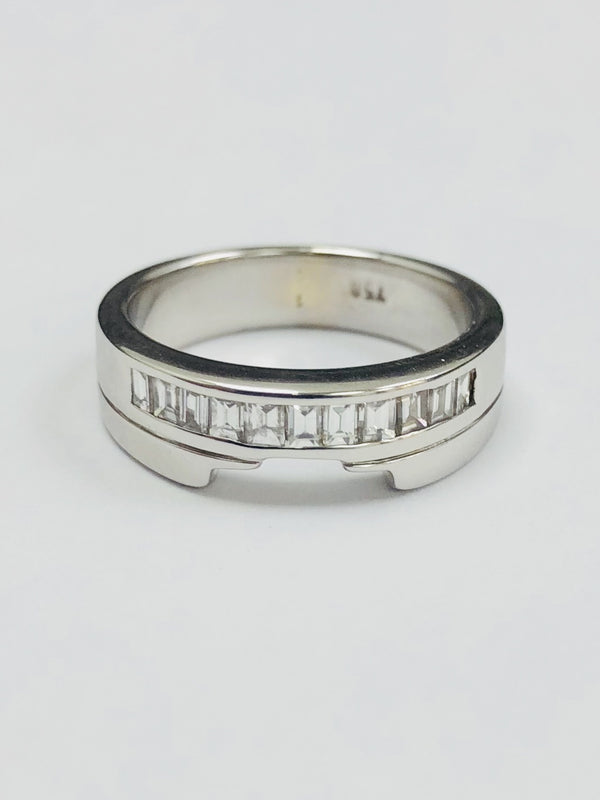 18ct White Gold  Eleven Stone Wedding/Eternity Ring. 0.55cts - BUNCH2 - Robert Openshaw Fine Jewellery