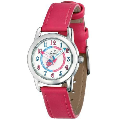 D for DIAMOND FUSCHIA GIRLS WATCH Z831 - Robert Openshaw Fine Jewellery