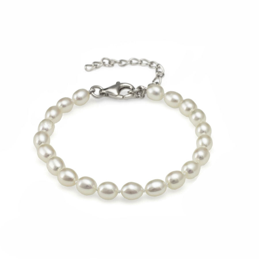 JERSEY PEARL 925 5.5" CHILDRENS BRACELET B11S - Robert Openshaw Fine Jewellery