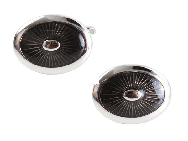 OVAL CUFFLINKS 901512 - Robert Openshaw Fine Jewellery