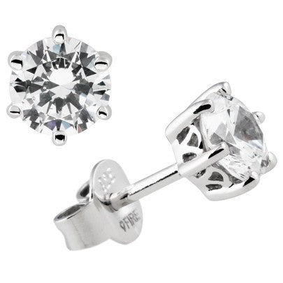 Diamonfire 6 Claw 2.00cts Solitaire Earrings E5581