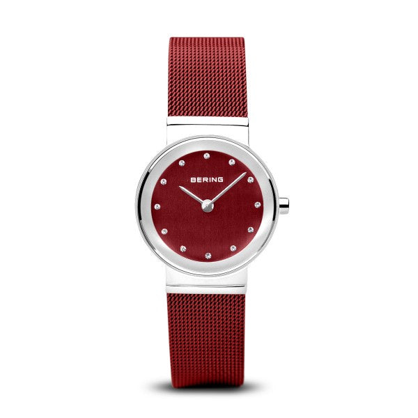 Bering Womens Classic Polished Red Watch 10126-303