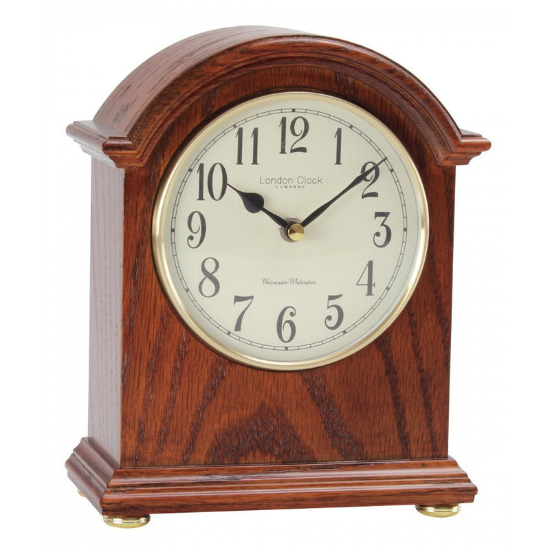 LONDON CLOCK CO DARK WOOD MANTLE CLOCK 03089 - Robert Openshaw Fine Jewellery