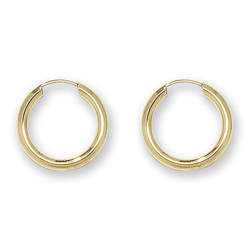 9ct Yellow Gold 10mm Sleepers