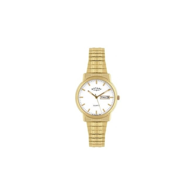 Gents Gold Plate Waterproof Watch GB102764/08 - Robert Openshaw Fine Jewellery