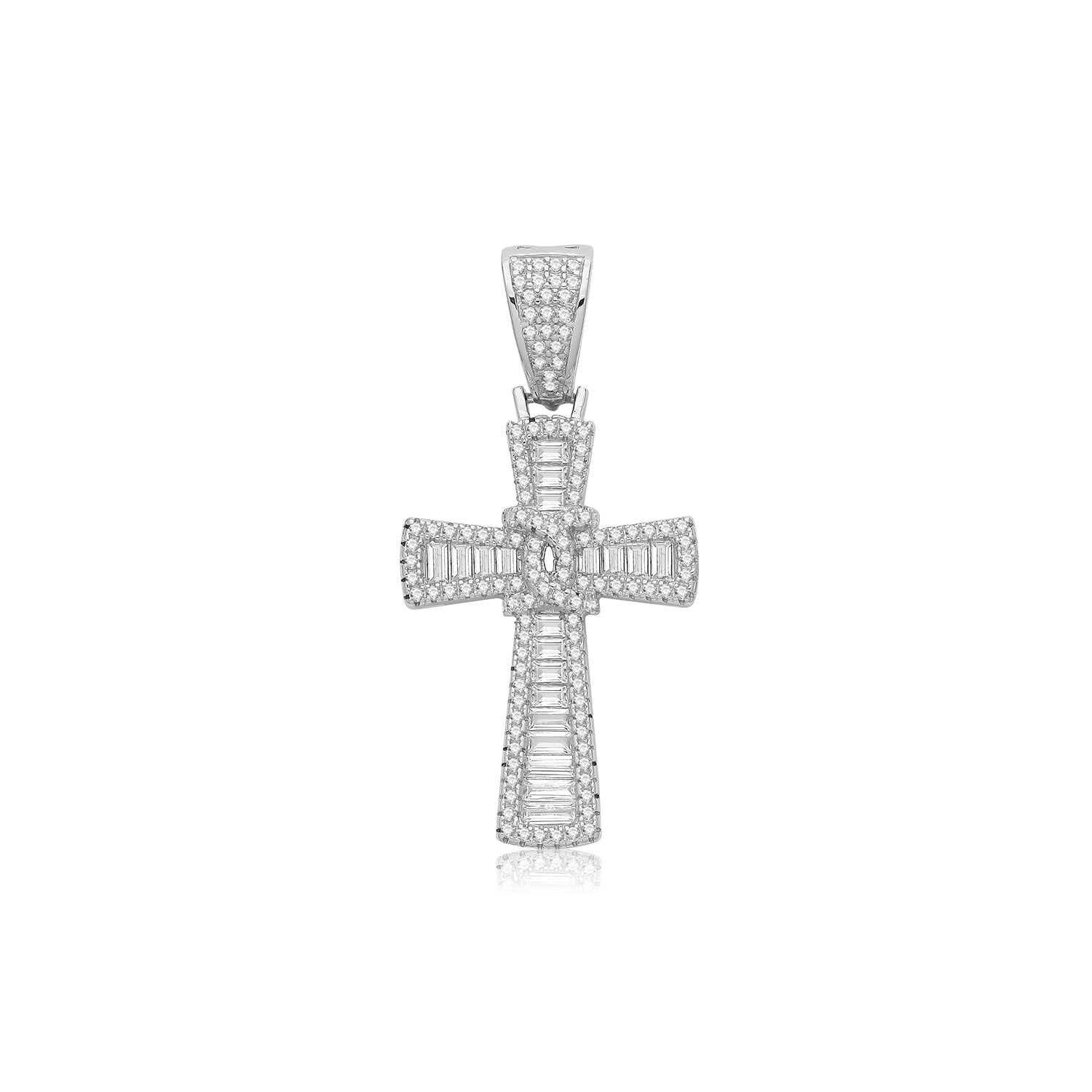 Silver CZ Cross