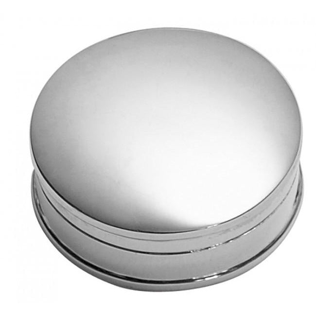 Carrs Silver Plain Round Pill Box NK003
