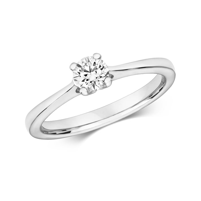 18ct White Gold 0.85cts Diamond Ring MQ106W085