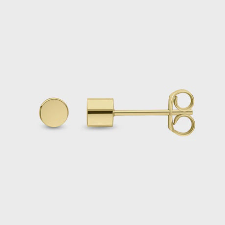 9ct Yellow Gold Cylinder Studs