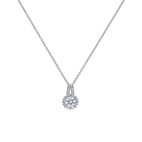 Diamonfire Flower Cluster Necklace P4614