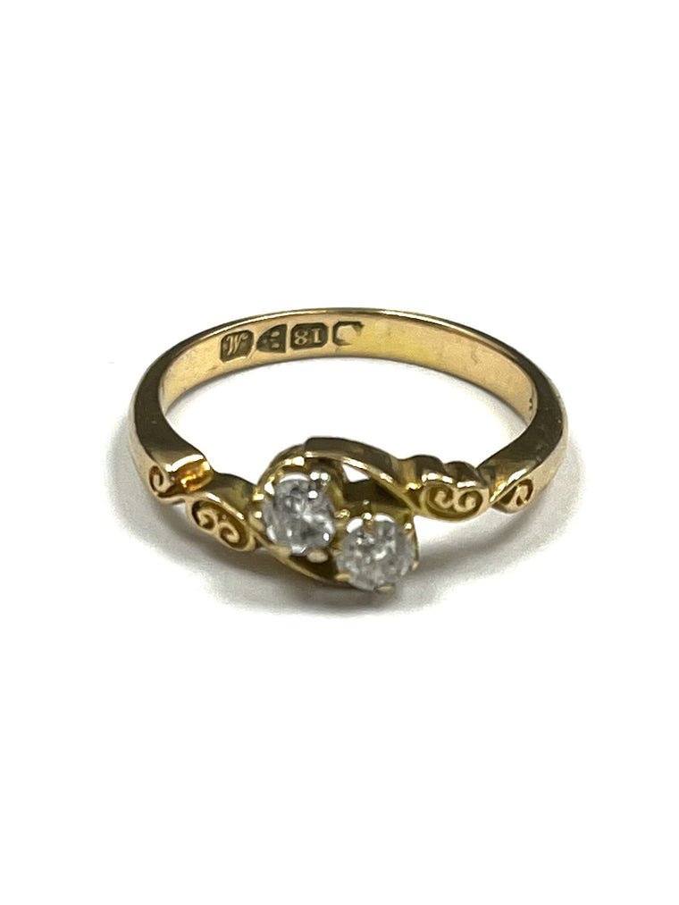 18ct Yellow Gold 0.30cts Diamond Ring