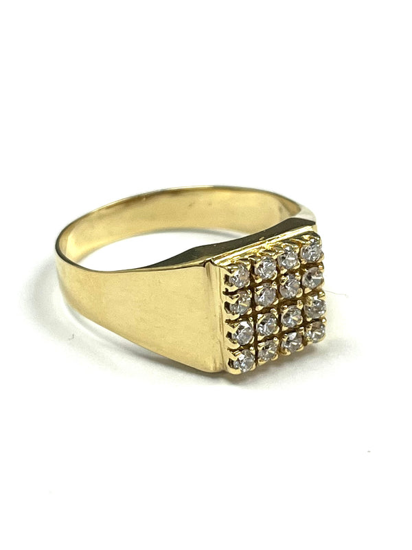 18ct Yellow Gold 0.40cts Signet Ring