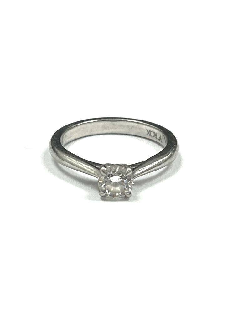 ROX – All Platinum 0.50cts Brilliant Cut Diamond Ring.