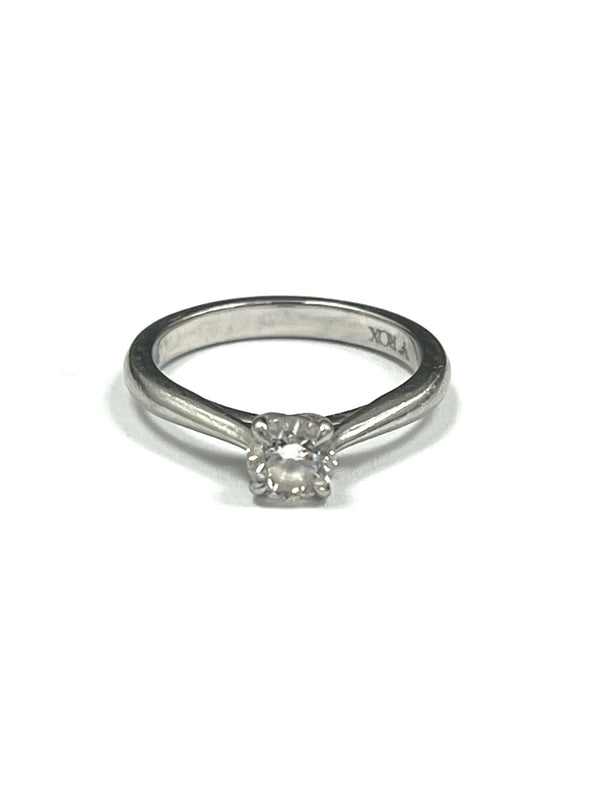 ROX – All Platinum 0.50cts Brilliant Cut Diamond Ring.