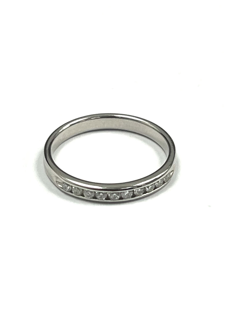 14k 10 Stone 0.20cts Diamond Eternity Ring