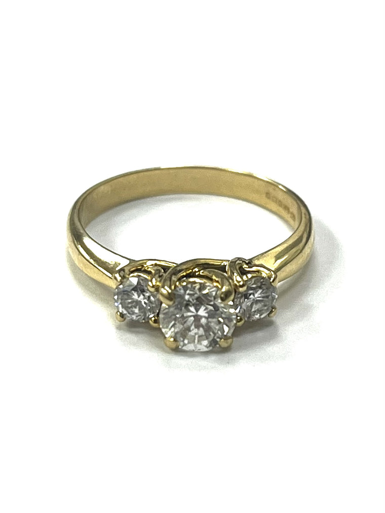 18ct Yellow Gold Diamond Ring Approx 1.07cts.