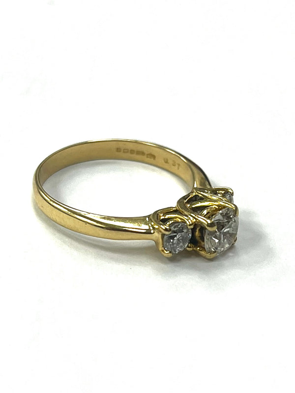 18ct Yellow Gold Diamond Ring Approx 1.07cts.