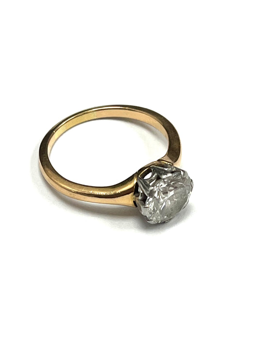 18ct Yellow Gold 2.30cts Diamond Solitaire Ring