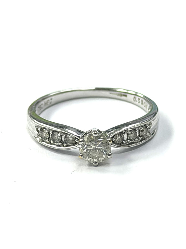 18ct White Gold 0.50ct Diamond Ring