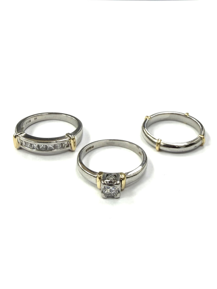 Platinum Suite of Diamond Rings